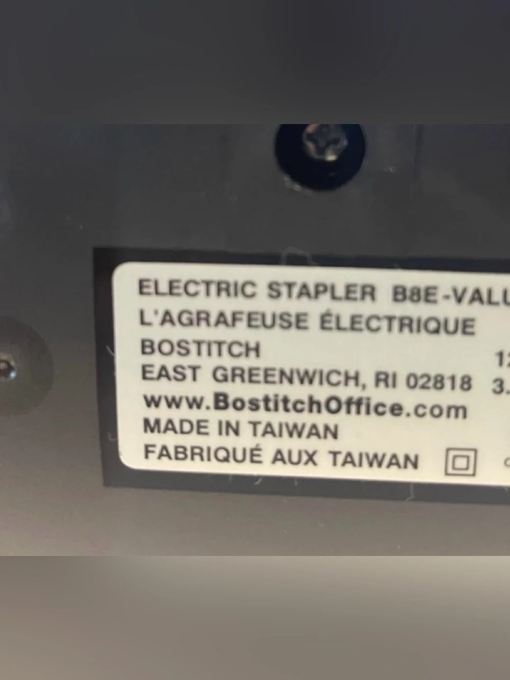 Bostitch Black Electric Stapler B8E Value Up to 45 sheets
